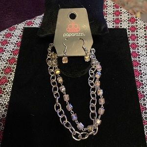 Paparazzi Necklace with Matching Earrings